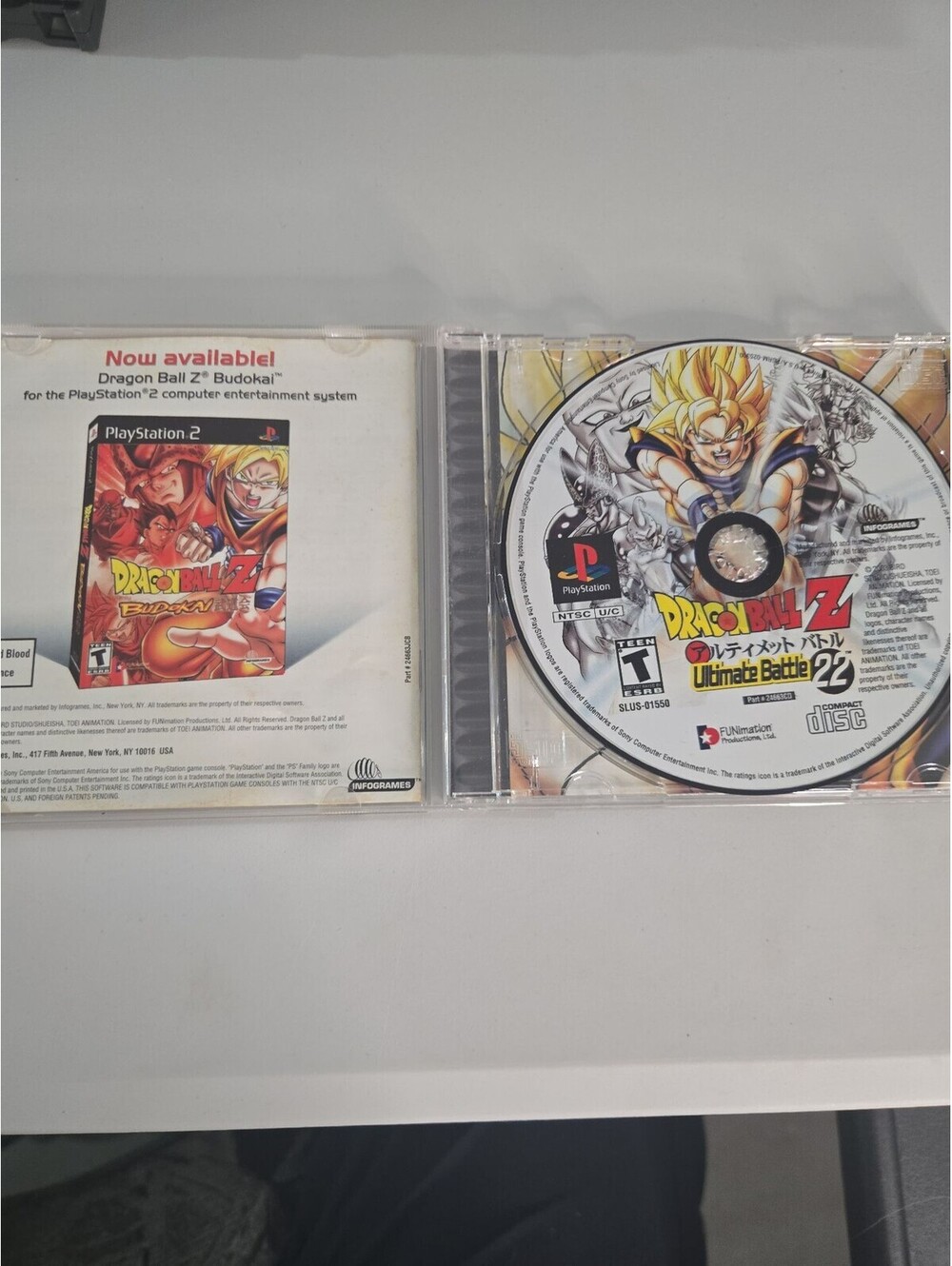 Dragon Ball Z: Ultimate Battle 22 - Sony PlayStation 1 (PS1), 2003 - Picture 2 of 4